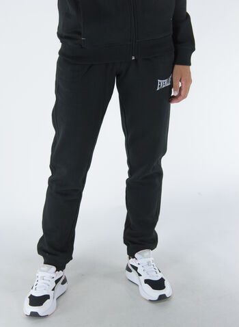 TUTA FULL ZIP CON CAPPUCCIO BIG LOGO, 2000 BLK, small