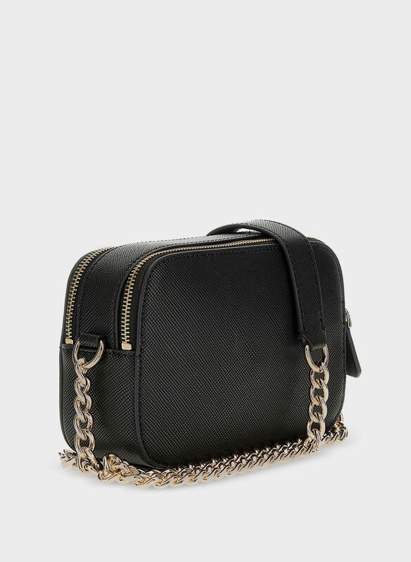 BORSA TRACOLLA MINI NOELLE SAFFIANO, BLA BLK, medium