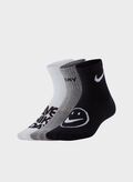 CALZA COMFORT E SORRISI 3 PAIA JUNIOR, 902 BLKWHTGREY, thumb
