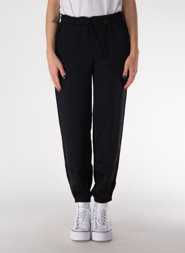 PANTALONE JOGGER SATEN, 10009 BLK, large