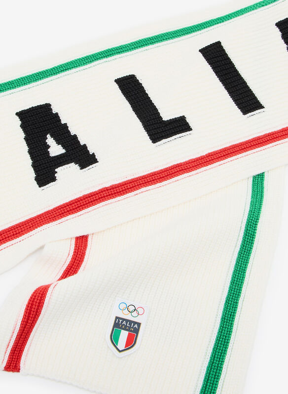 SCIARPA ITALIA TEAM IN MISTO LANA, M0217 WHT WINTER, medium