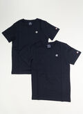 T-SHIRT BI-PACK MICRO LOGO RAGAZZO, BS501 NVY, thumb