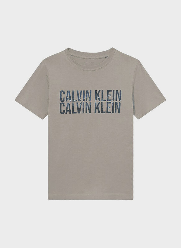 T-SHIRT SEASONAL LOGO RAGAZZO, PDN GREY, medium