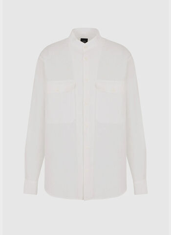 CAMICIA A MANICHE LUNGHE, 1100 WHT, small