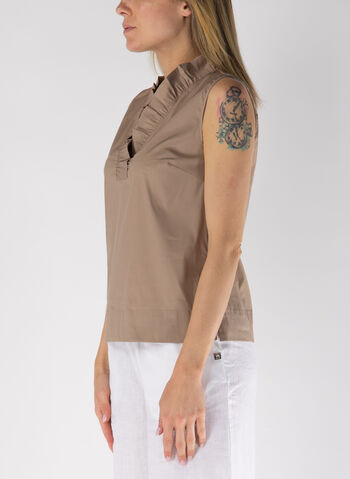 BLUSA SCOLLO V PLISSETTATO, , small
