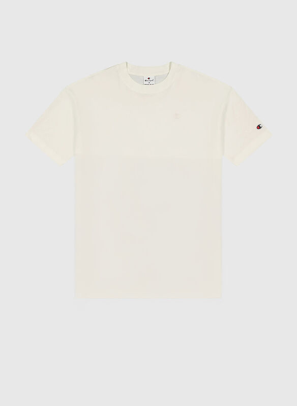 T-SHIRT ICON TONAL OVERSIZE, WW056 PANNA, medium