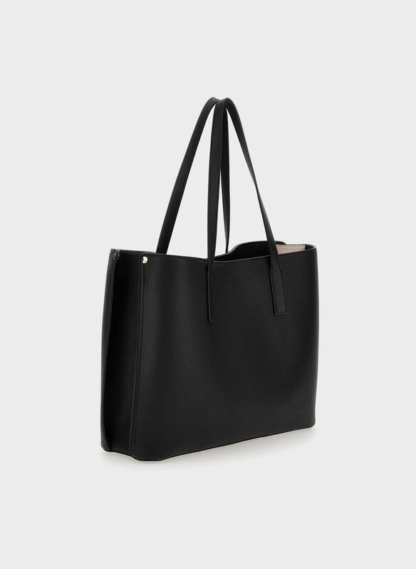 BORSA MERIDIAN CON LOGO SHOPPER, BLA , medium