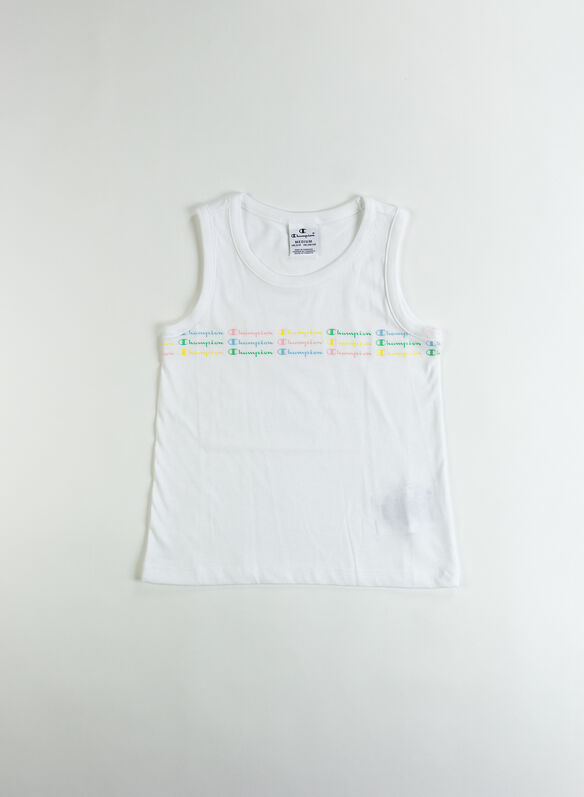 CANOTTA LOGO DA RAGAZZA, WW001WHT, medium