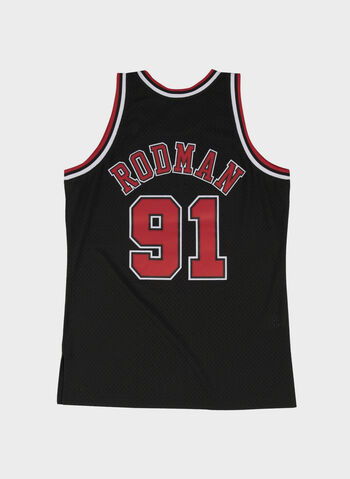CANOTTA SWINGMAN JERSEY CHICAGO BULLS ALTERNATE 1997-98 DENNIS RODMAN, BLACK, small