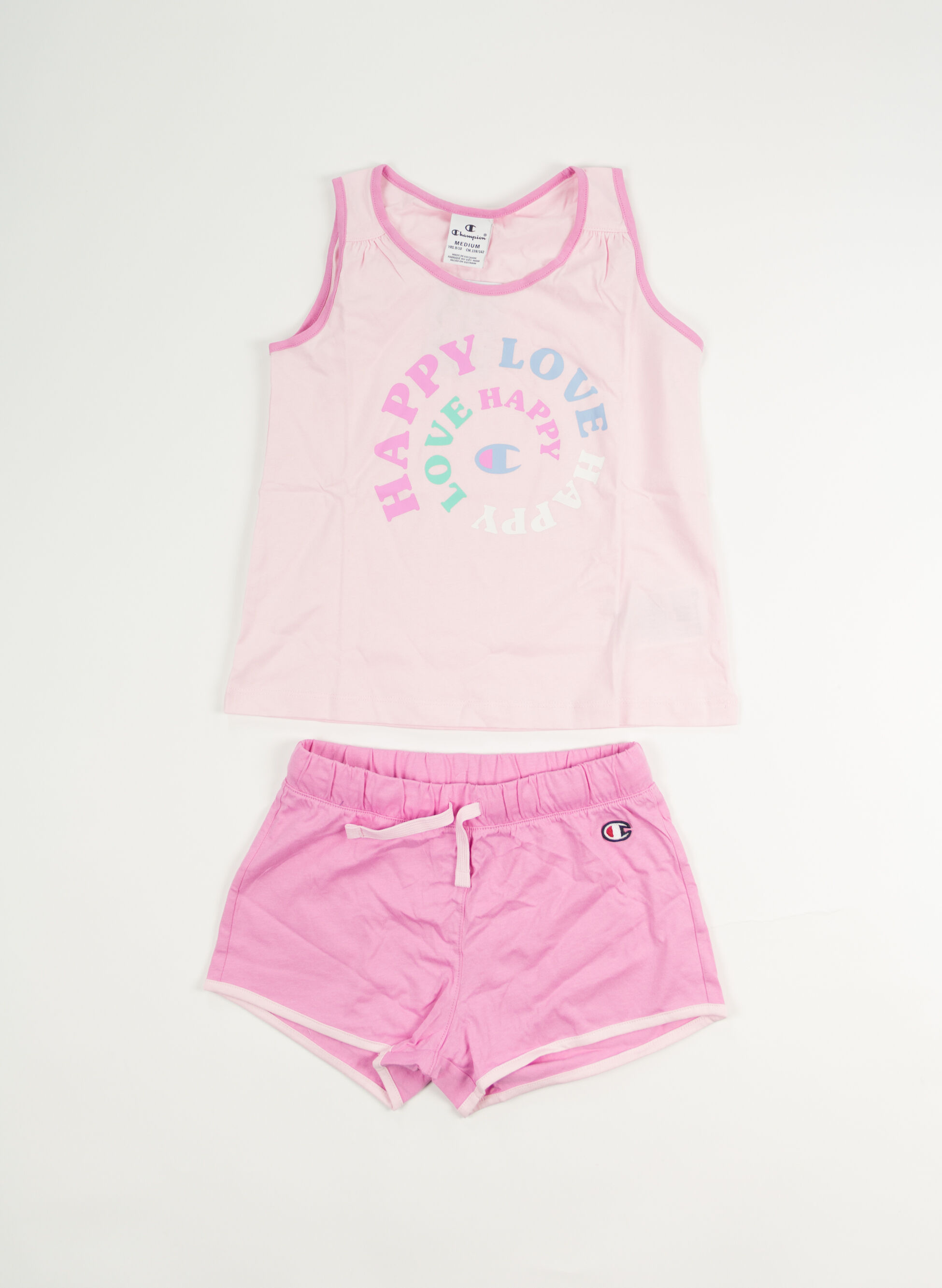 COMPLETINO SMANICATA + SHORTS RAGAZZA XL
