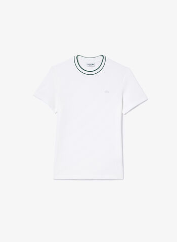 T-SHIRT GIROCOLLO, 001 WHT, small