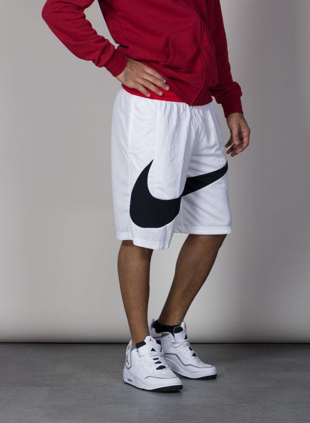 NIKE BERMUDA BASKET SWOOSH DRI-FIT Bianco, Nero, Rosso Uomo | Sport85
