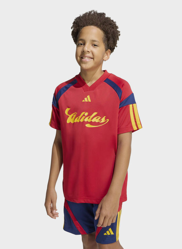 T-SHIRT TIRO MANICA CORTA JUNIOR, - BORDO, medium