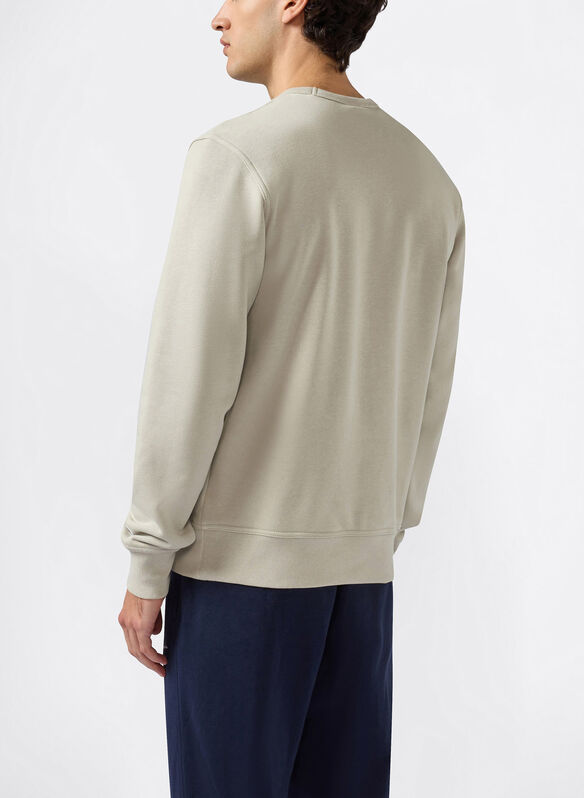 FELPA LOGO RICAMATO ICONS, YS152 CREMA, medium