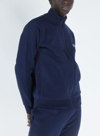 FELPA FULL ZIP CON LOGO RICAMATO, , small