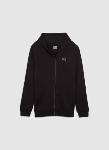 FELPA FULL ZIP BETTER ESSENTIAL, 01 BLK, small