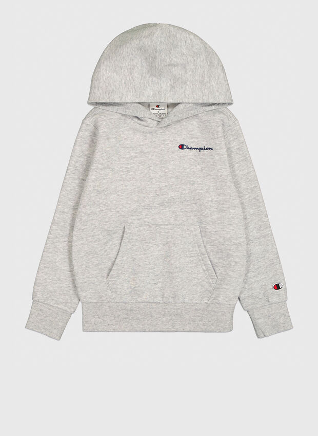 FELPA HOODIE CON LOGO RAGAZZO, EM021 GREY, large