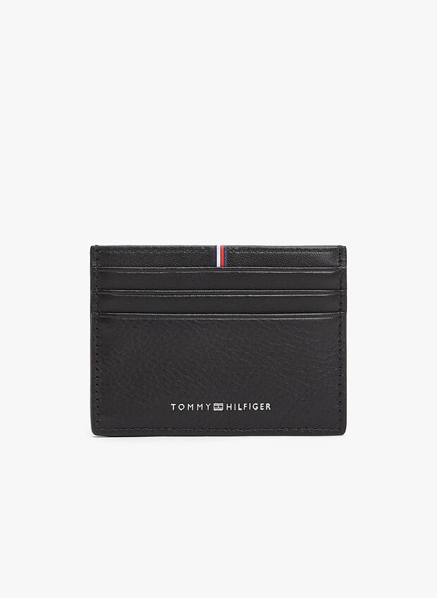 PORTACARTE CORPORATE IN PELLE, BDS BLK, large