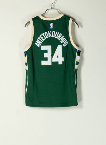 CANOTTA NBA MILWAUKEE BUCKS RAGAZZO, GREEN, small