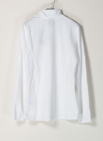 MAGLIA IN PILE AMARILLO 1/2 ZIP, , small