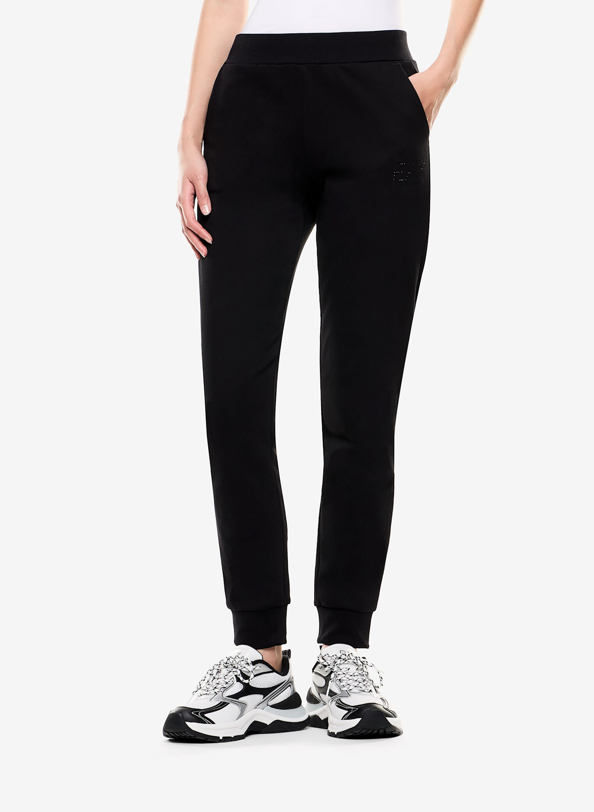 Pantalone Logo Strass