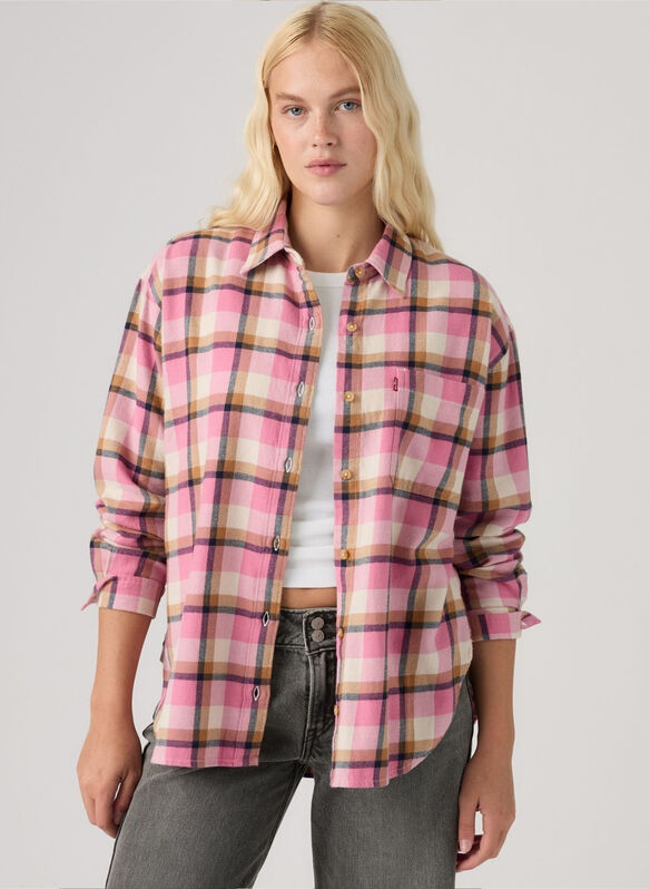 CAMICIA CHECK, 0002 PINK, medium