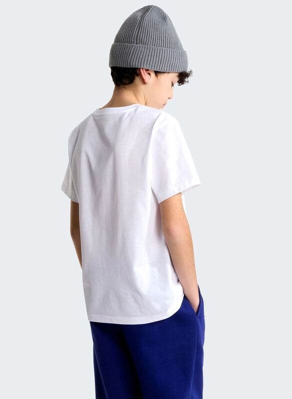 T-SHIRT MICRO LOGO JUNIOR, - WHT, medium