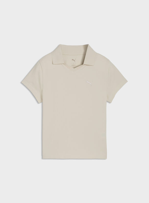 POLO ESS SMALL LOGO JERSEY, 87 ALPINE SNOW, medium