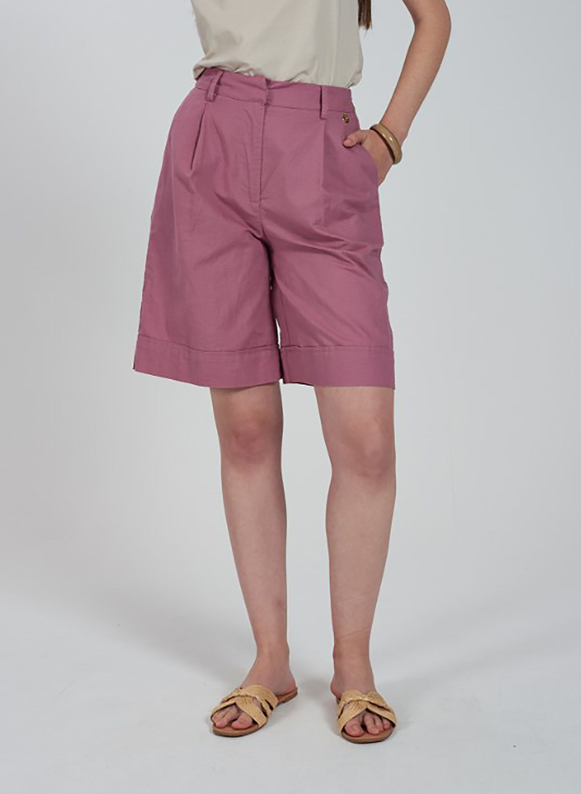 YES ZEE BERMUDA LINO COTONE