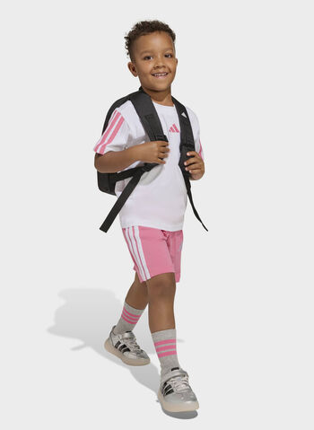 COMPLETINO MANICA CORTA + SHORT BAMBINO, - WHTPINK, small