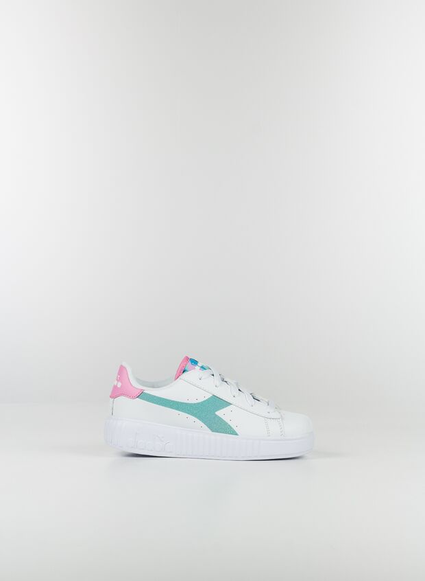 DIADORA SCARPA GAME STEP GLITTER PLATFORM BAMBINA Azzurro, Bianco, Rosa  Bambino | Sport85