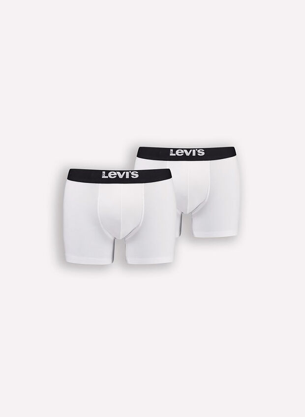 BOXER A TINTA UNITA 2 PAIA, 005 WHTBLK, large