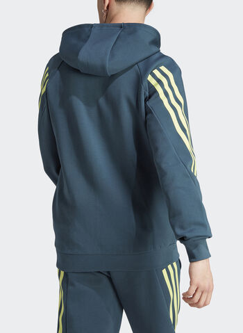 FELPA CON CAPPUCCIO FUTURE ICONS 3-STRIPES, ARCTIC NIGHT, small
