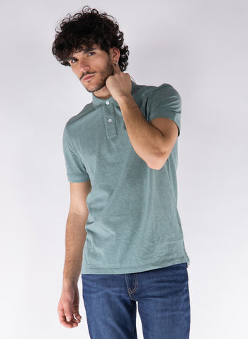 POLO PIQUET MELANGE, 142 VERDE, small