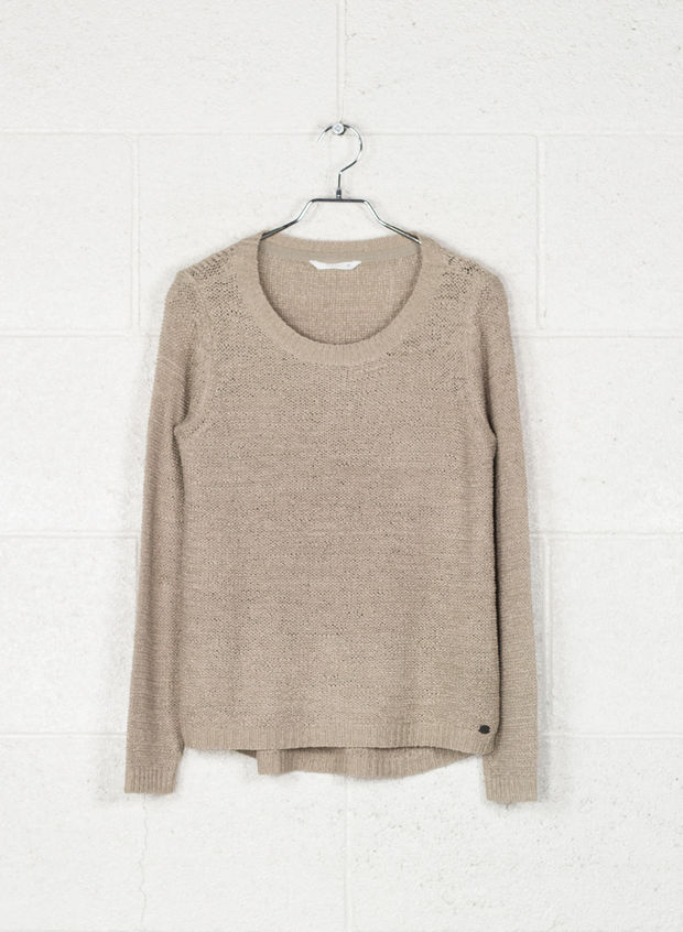 MAGLIONE GEENA, TAUPE, large