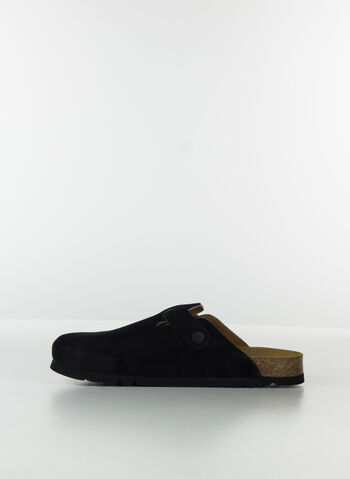SANDALO SABOT OLIVIER NEW SUEDE, BLK, small