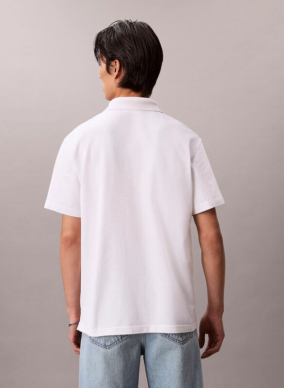 POLO PIQUET MONOLOGO, YAF WHT, medium