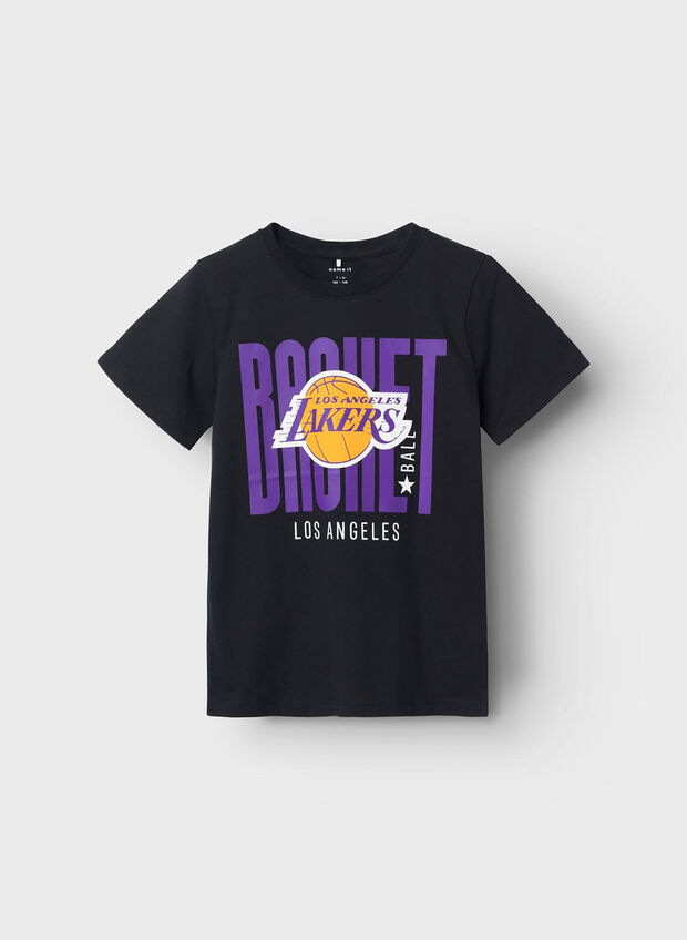 T-SHIRT LAKERS RAGAZZO, BLACK, large
