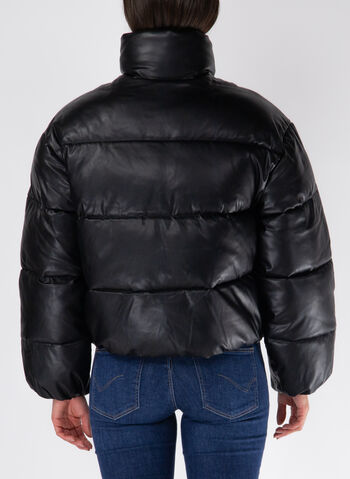 PIUMINO CORTO IN ECOPELLE, , small