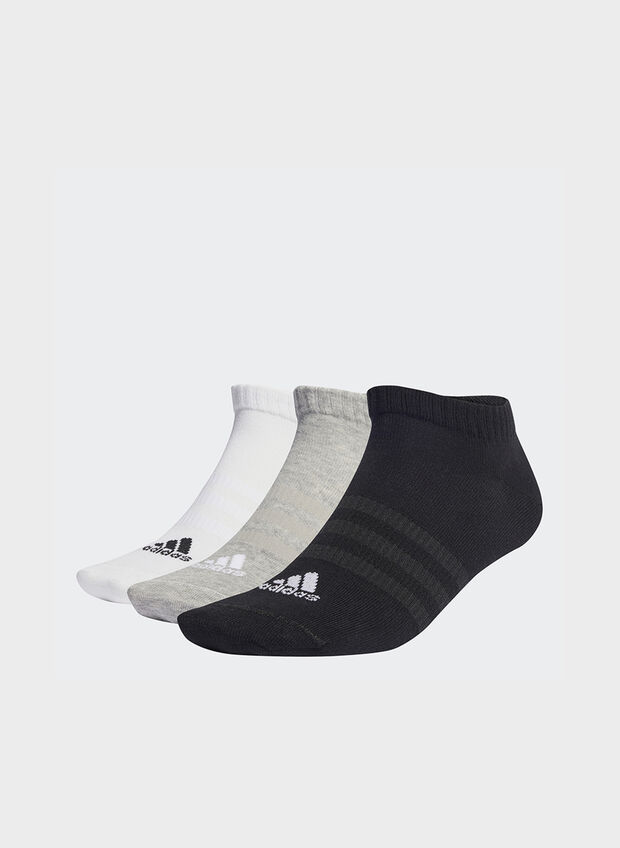 CALZINI THIN AND LIGHT LOW-CUT 3 PAIA UNISEX, GREYWHTBLK, large