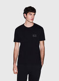 T-SHIRT IN COTONE MANICA CORTA, UC001 BLK, thumb