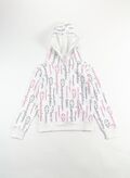 FELPA CON CAPPUCIO AMERICAN CLASSIC RAGAZZA, WL001WHT, thumb