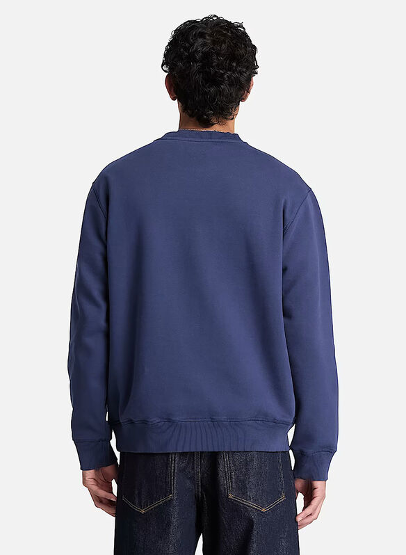 FELPA BIG LOGO RICAMATO, - DENIM, medium