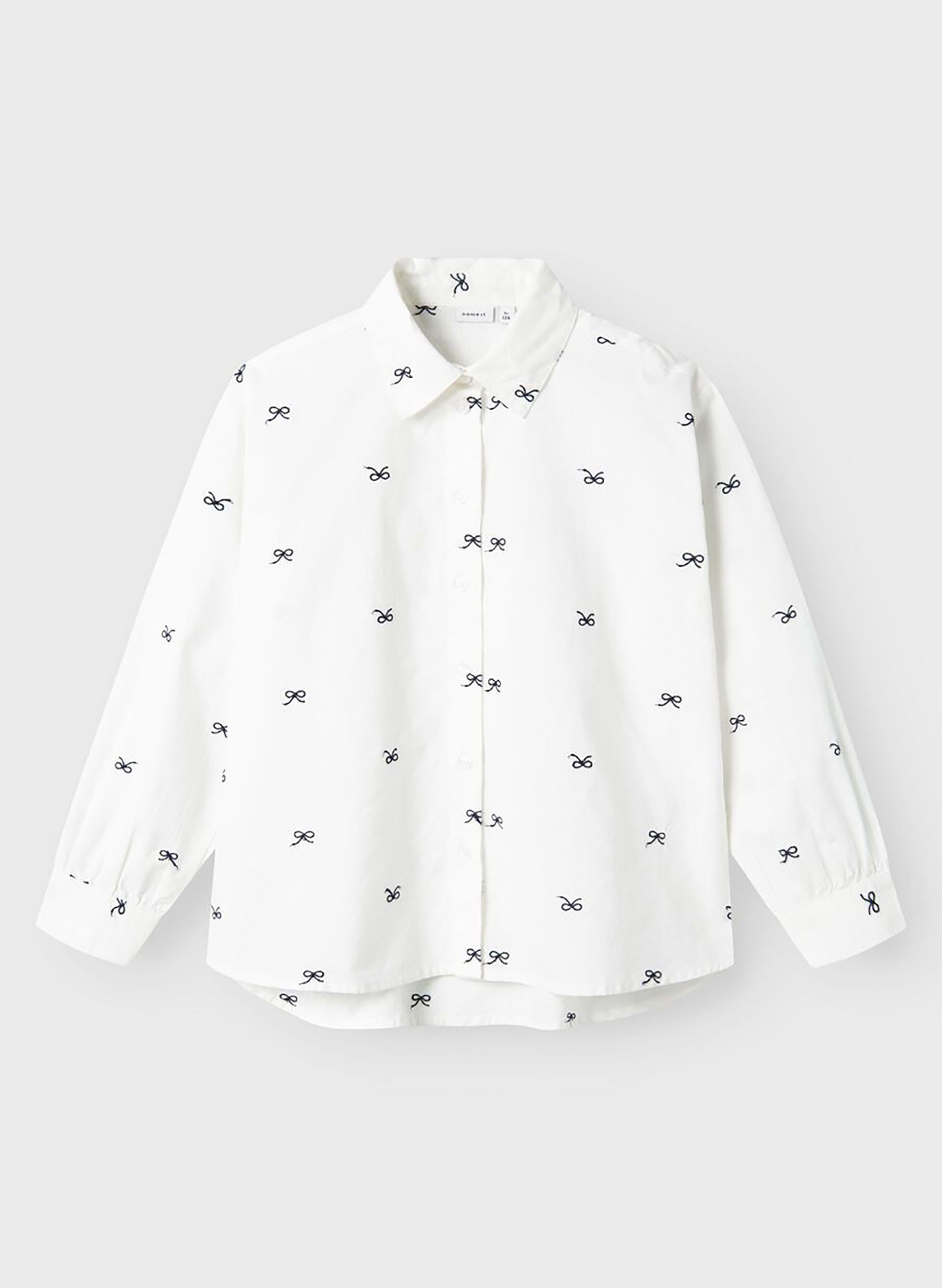 CAMICIA CON MICRO STAMPA ALL OVER RAGAZZA 140