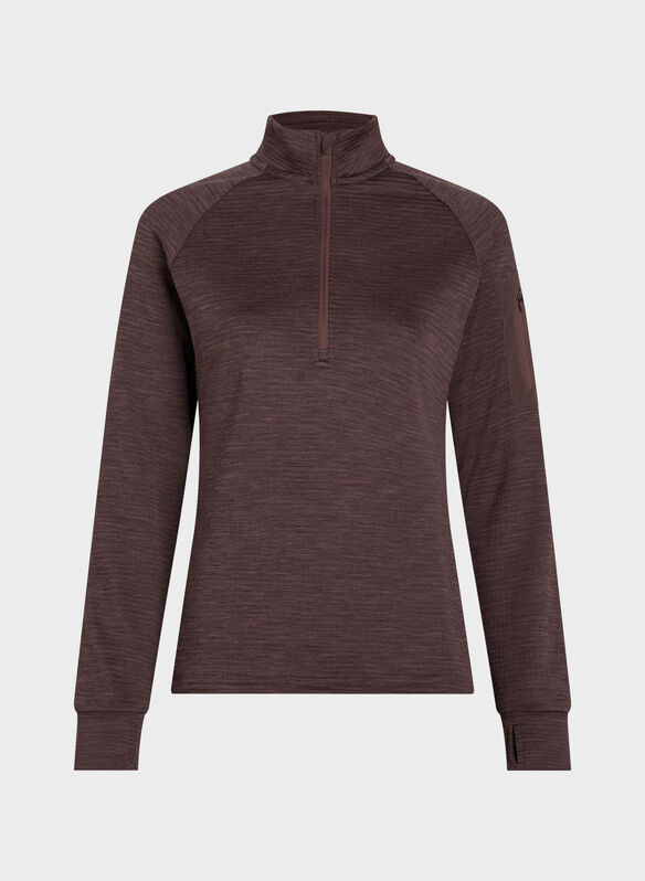 MAGLIA WILONA 1/2 ZIP, 910 BORDO, medium