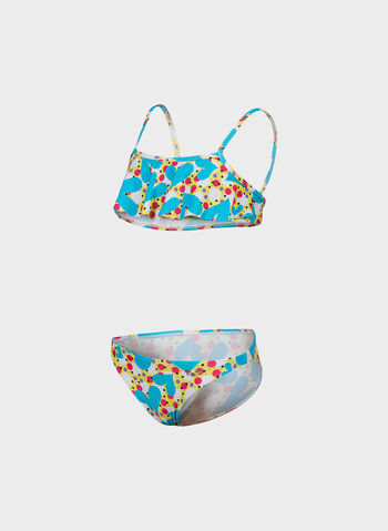 COSTUME BIKINI TOP VINTAGE RAGAZZA, 300 GREEN MULTI, small