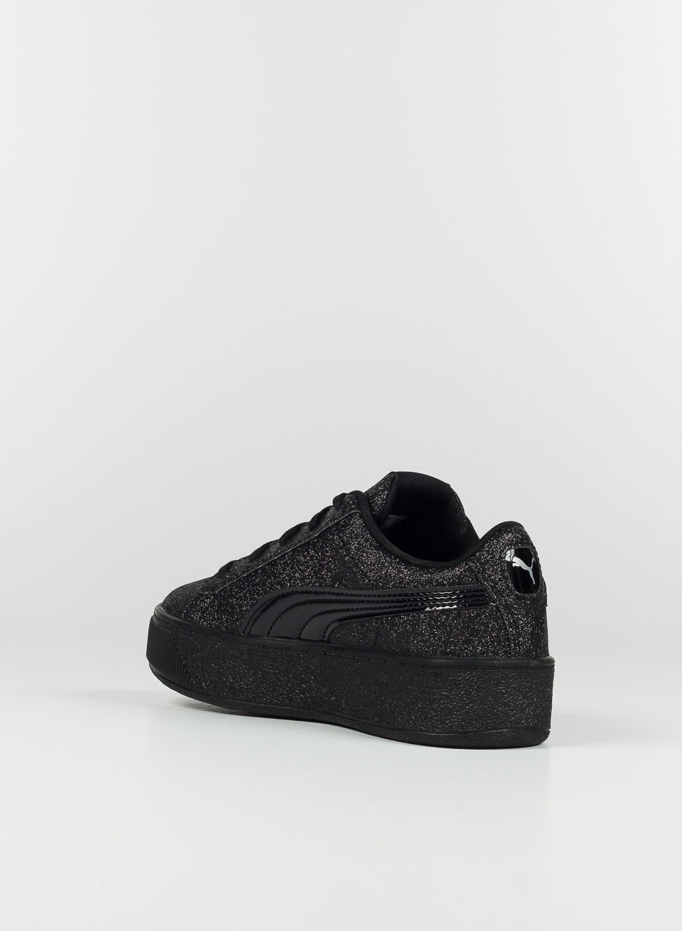 SCARPE BAMBINA PUMA Vikky Platform Glitz 370171 12 argento sneakers glitter  EUR 45,00 - PicClick IT