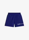 COSTUME BOXER BEACH MICRO LOGO RAGAZZO, MB471 AZZURRO, thumb