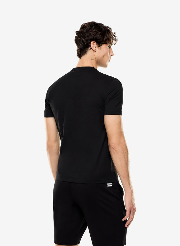 T-SHIRT CORE IDENTITY IN JERSEY DI COTONE, UC001 BLK, medium