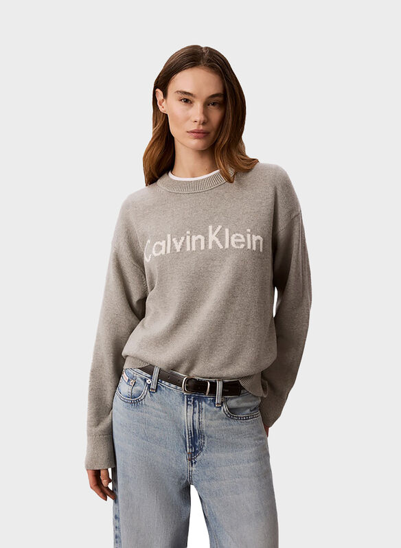 MAGLIONE LOGO, P7A GREY, medium
